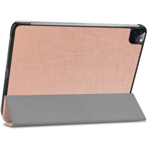 Etui Bizon Case Tab Croc do Apple iPad Pro 11 2022/2021/2020/2018 różowozłote
