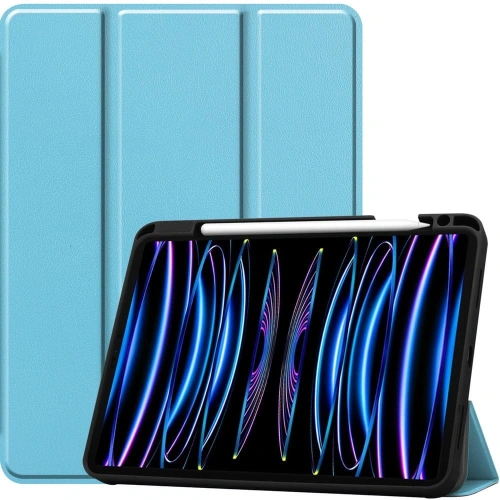 Etui Bizon Case Tab Lizard do Apple iPad Pro 11 2022/2021/2020/2018 błękitne