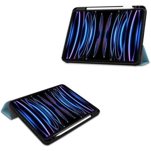 Etui Bizon Case Tab Lizard do Apple iPad Pro 11 2022/2021/2020/2018 błękitne