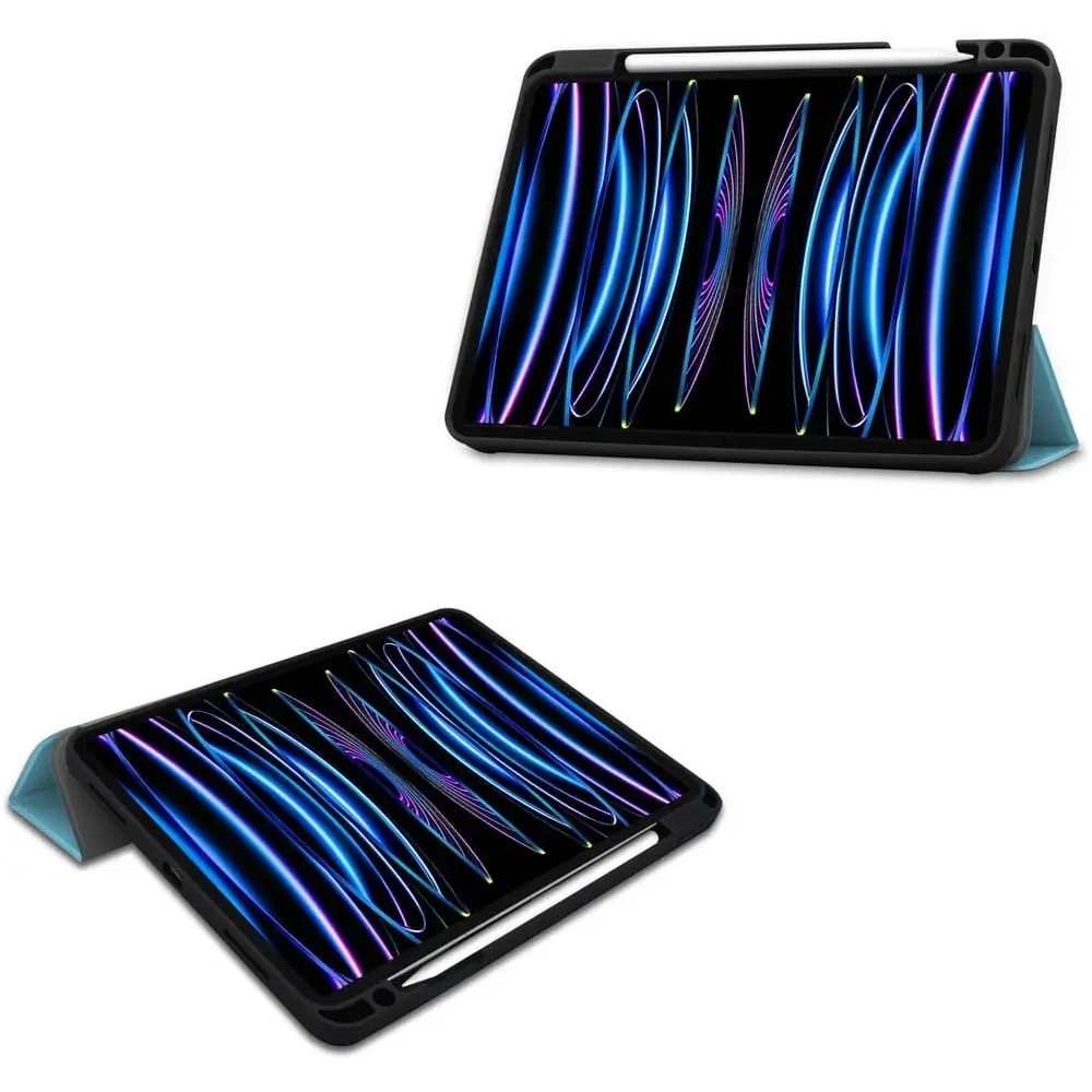 Hurtownia GSM - Etui Bizon Case Tab Lizard do Apple iPad Pro 11 2022/2021/2020/2018 błękitne - BIZ66 - {ean13} - Hurt