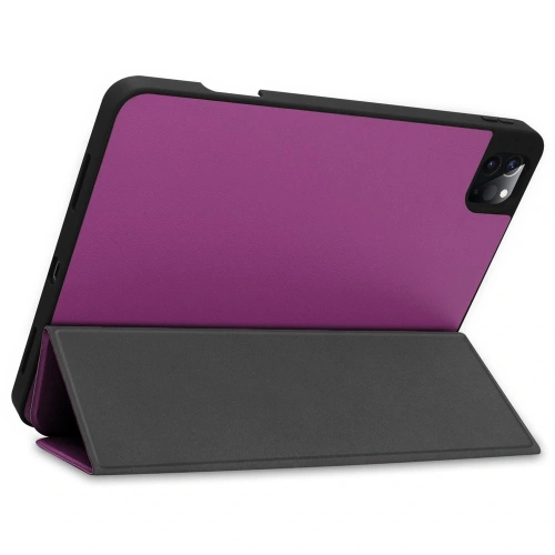 Etui Bizon Case Tab Lizard do Apple iPad Pro 11 2022/2021/2020/2018 ciemnofioletowe