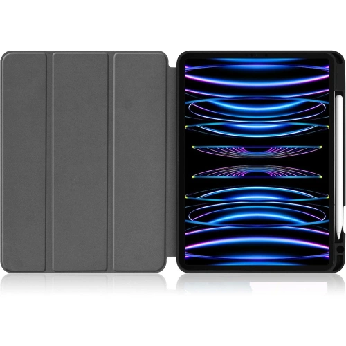 Etui Bizon Case Tab Lizard do Apple iPad Pro 11 2022/2021/2020/2018 ciemnofioletowe