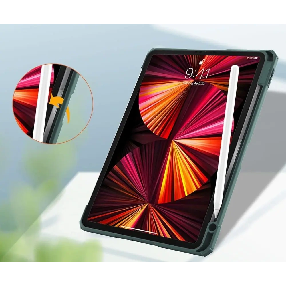 Hurtownia GSM - Etui Bizon Case Tab Clear Matt do Apple iPad Pro 11 2022/2021/2020/2018 ciemnozielone - BIZ69 - {ean13} - Hurt