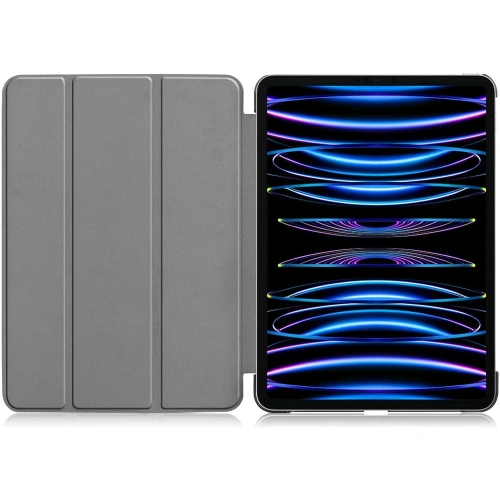 Etui Bizon Case Tab Croc do Apple iPad Pro 11 2022/2021/2020/2018 ciemnofioletowe