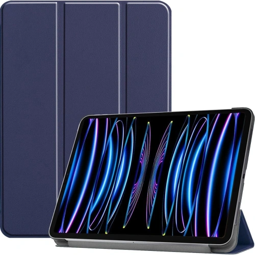 Etui Bizon Case Tab Croc do Apple iPad Pro 11 2022/2021/2020/2018 granatowe