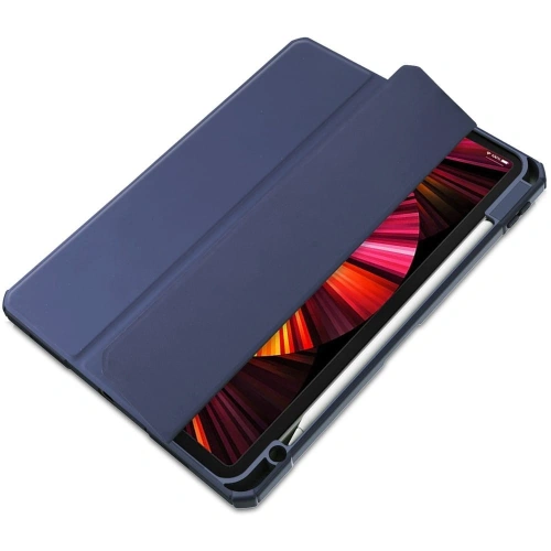 Etui Bizon Case Tab Clear Matt do Apple iPad Pro 11 2022/2021/2020/2018 granatowe