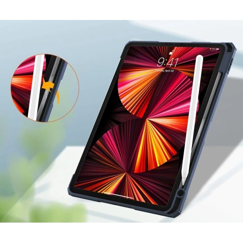 Etui Bizon Case Tab Clear Matt do Apple iPad Pro 11 2022/2021/2020/2018 granatowe