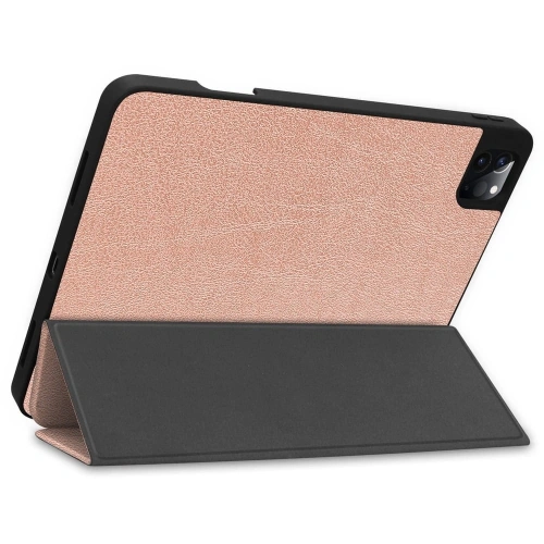 Etui Bizon Case Tab Lizard do Apple iPad Pro 11 2022/2021/2020/2018 różowozłote