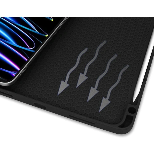Etui Bizon Case Tab Lizard do Apple iPad Pro 11 2022/2021/2020/2018 różowozłote