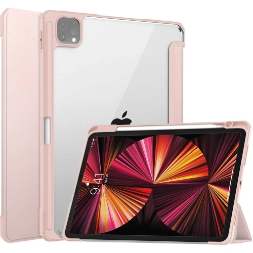 Etui Bizon Case Tab Clear Matt do Apple iPad Pro 11 2022/2021/2020/2018 różowozłote