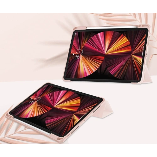 Etui Bizon Case Tab Clear Matt do Apple iPad Pro 11 2022/2021/2020/2018 różowozłote