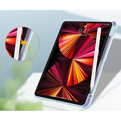 Etui Bizon Case Tab Clear Matt do Apple iPad Pro 11 2022/2021/2020/2018 błękitne