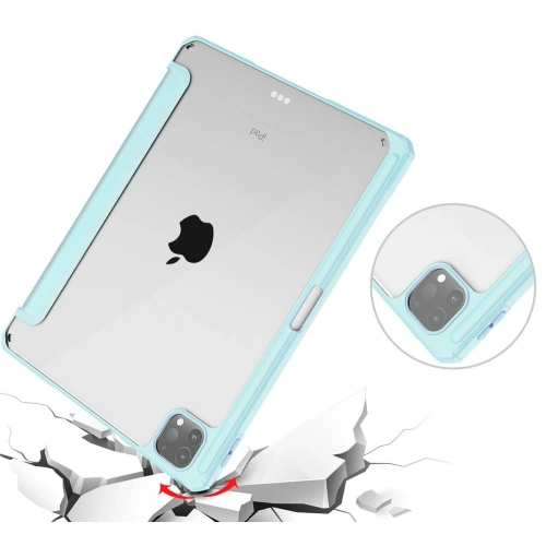 Etui Bizon Case Tab Clear Matt do Apple iPad Pro 11 2022/2021/2020/2018 błękitne