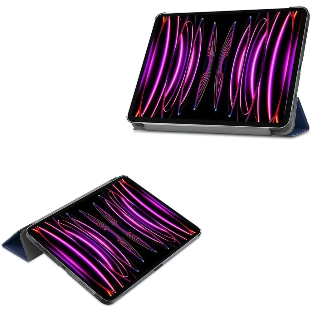 Hurtownia GSM - Bizon Case Tab Croc Apple iPad Pro 12.9 2022/2021/2020/2018 sötétkék - BIZ80 - {ean13} - Hurt