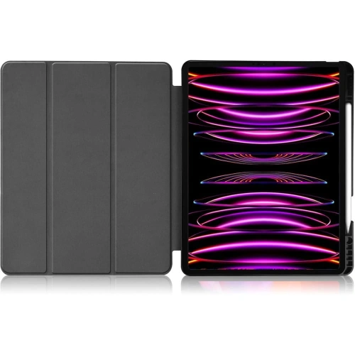 Etui Bizon Case Tab Lizard do Apple iPad Pro 12.9 2022/2021/2020/2018 granatowe