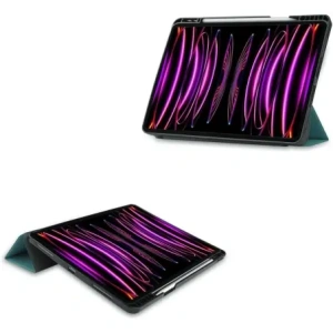 Hurtownia GSM - Etui Bizon Case Tab Lizard do Apple iPad Pro 12.9 2022/2021/2020/2018 tmavě zelené - BIZ83 - {ean13} - Hurt