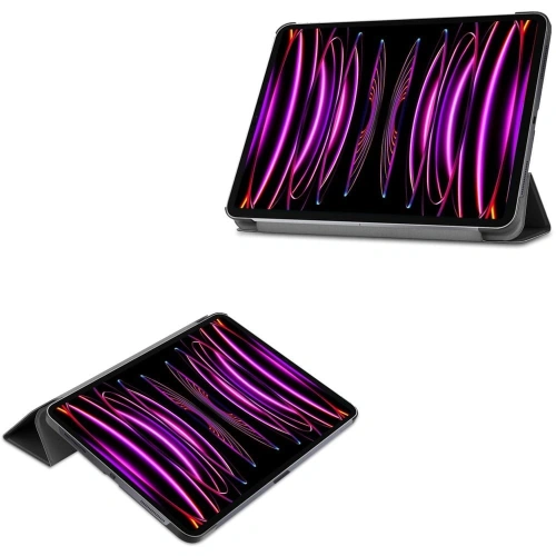 Etui Bizon Case Tab Croc do Apple iPad Pro 12.9 2022/2021/2020/2018 czarne