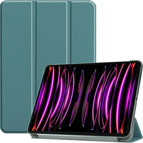 Etui Bizon Case Tab Croc do Apple iPad Pro 12.9 2022/2021/2020/2018 ciemnozielone