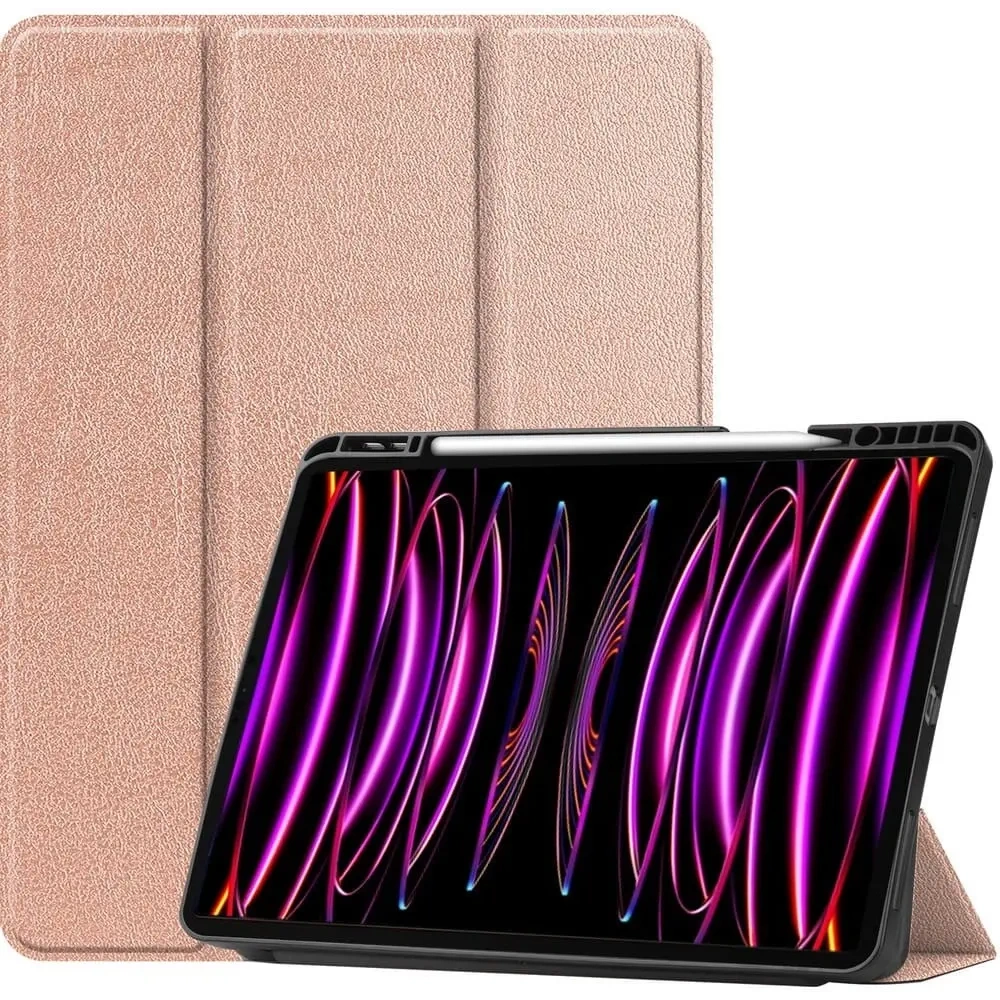 Hurtownia GSM - Bizon Case Tab Lizard Apple iPad Pro 12.9 2022/2021/2020/2018 rózsaarany - BIZ86 - {ean13} - Hurt