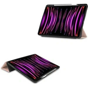 Hurtownia GSM - Etui Bizon Case Tab Lizard do Apple iPad Pro 12.9 2022/2021/2020/2018 růžovo-zlaté - BIZ86 - {ean13} - Hurt