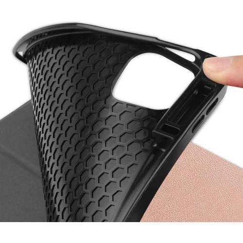 Etui Bizon Case Tab Lizard do Apple iPad Pro 12.9 2022/2021/2020/2018 różowozłote