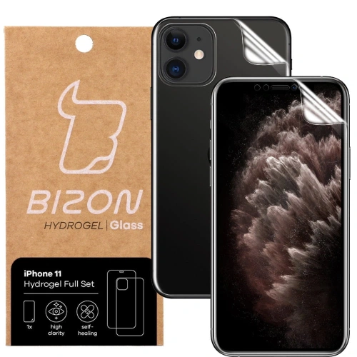 Folia hydrożelowa na tył i przód Bizon Glass Hydrogel Apple iPhone 11