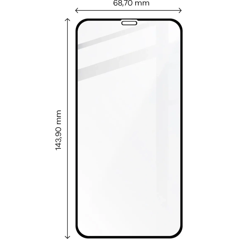 Hurtownia GSM - Bizon Glass Edge Apple iPhone 11 / XR fekete - BIZ89 - {ean13} - Hurt
