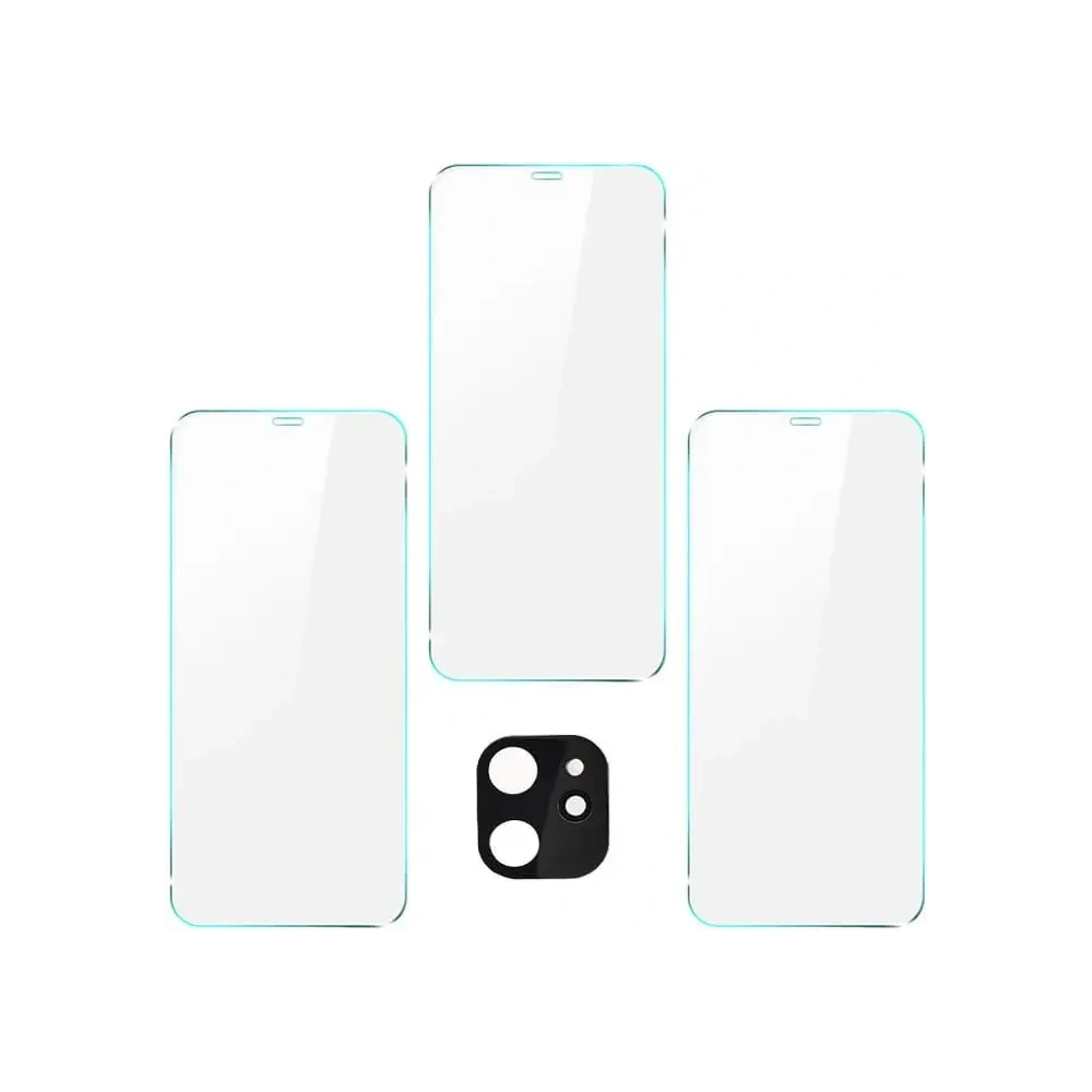 Wholesale Bizon Glass Clear tempered glass - 3 pcs. + lens glass Apple iPhone 11 - BIZ93 - {ean13} - Hurt