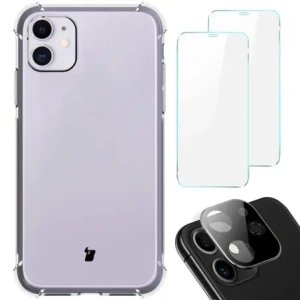 Hurtownia GSM - Etui + 2x sklo na displej + objektiv Bizon Case Clear Pack pro Apple iPhone 11 průhledné - BIZ94 - {ean13} - Hurt