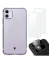 Bizon Case Clear Pack case + 2x screen glass + lens glass Apple iPhone 11 clear