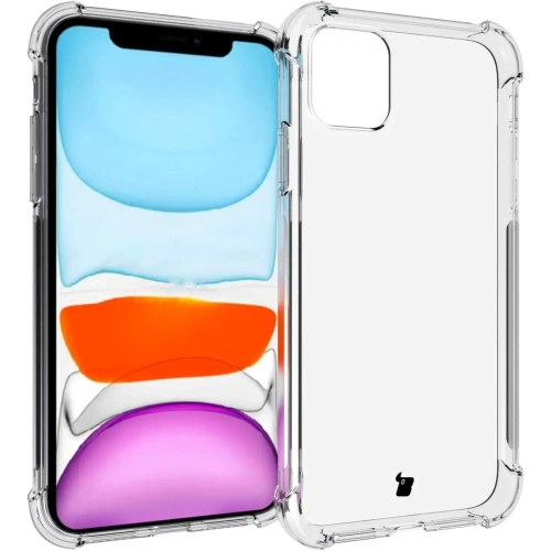 Etui + 2x szkło na ekran + obiektyw Bizon Case Clear Pack do Apple iPhone 11 przezroczyste
