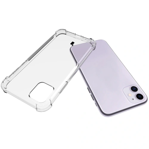Etui + 2x szkło na ekran + obiektyw Bizon Case Clear Pack do Apple iPhone 11 przezroczyste