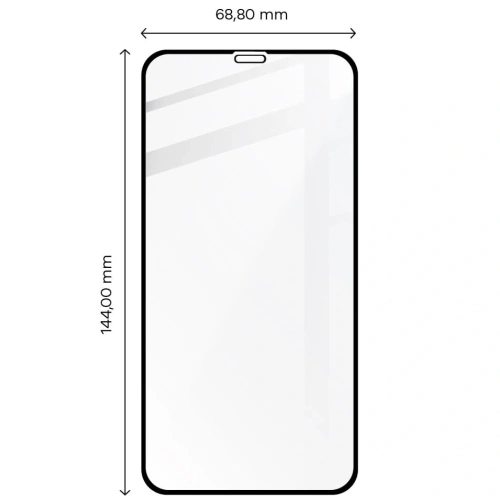 Szkło hartowane Bizon Glass Edge CF - [2 PACK] + ochrona na obiektyw Apple iPhone 11 czarne