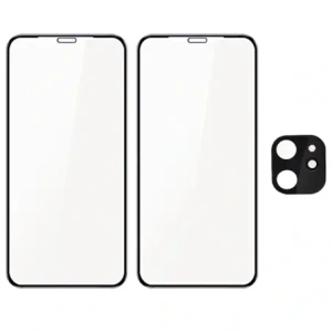 Wholesale Bizon Glass Edge CF tempered glass - [2 PACK] + lens protection Apple iPhone 11 black - BIZ95 - {ean13} - Hurt