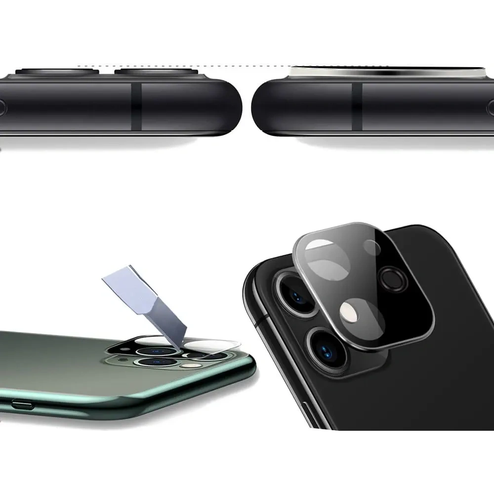 Wholesale Bizon Glass Edge CF tempered glass - [2 PACK] + lens protection Apple iPhone 11 black - BIZ95 - {ean13} - Hurt