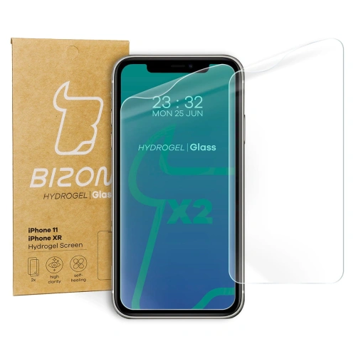 Folia hydrożelowa na ekran Bizon Glass Hydrogel Apple iPhone 11 / XR [2 PACK]
