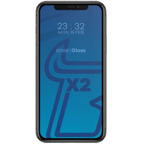 Szkło hartowane Bizon Glass Edge - [2 PACK] + ochrona na obiektyw Apple iPhone 11 Pro czarne