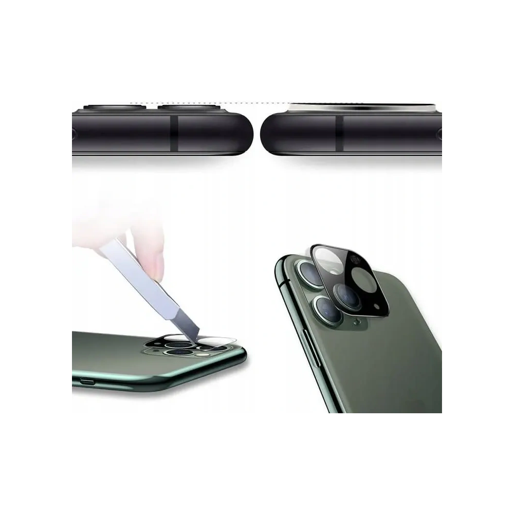 Hurtownia GSM - Bizon Glass Edge edzett üveg - [2 PACK] + lencsevédő Apple iPhone 11 Pro fekete - BIZ98 - {ean13} - Hurt