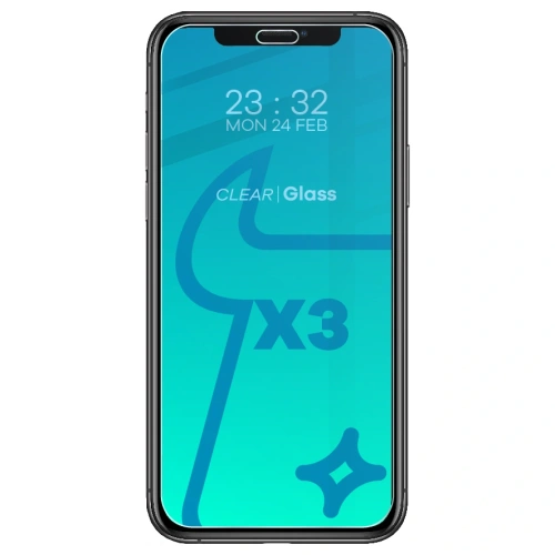 Szkło hartowane Bizon Glass Clear - 3 szt. + obiektyw Apple iPhone 11 Pro
