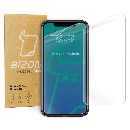 Folia hydrożelowa na ekran Bizon Glass Hydrogel Apple iPhone 11 Pro / Xs [2 PACK]