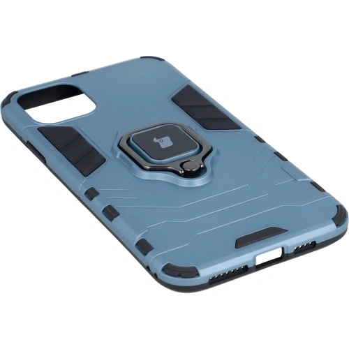 Etui Bizon Case Armor Ring do Apple iPhone 11 Pro Max niebieskie
