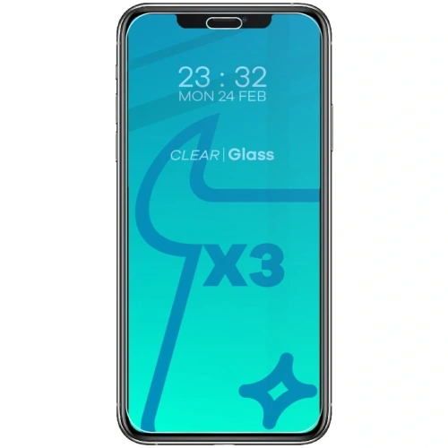 Szkło hartowane Bizon Glass Clear - 3 szt. + obiektyw Apple iPhone 11 Pro Max