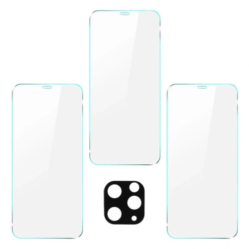 Szkło hartowane Bizon Glass Clear - 3 szt. + obiektyw Apple iPhone 11 Pro Max