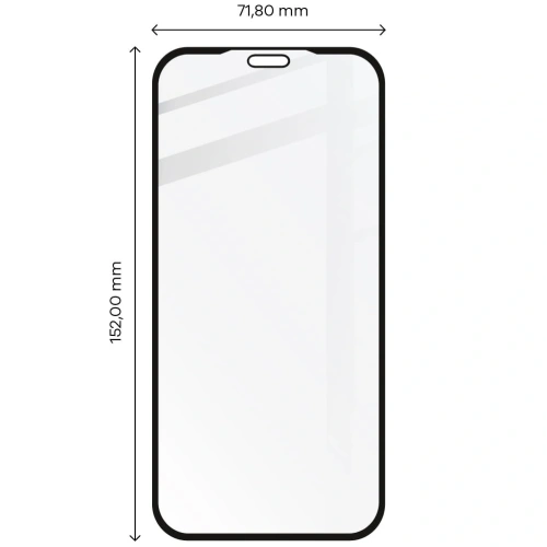 Szkło hartowane Bizon Glass Edge CF - [2 PACK] + ochrona na obiektyw Apple iPhone 11 Pro Max czarne