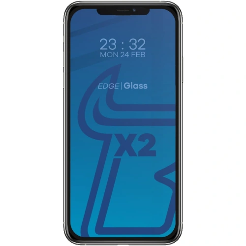 Szkło hartowane Bizon Glass Edge CF - [2 PACK] + ochrona na obiektyw Apple iPhone 11 Pro Max czarne