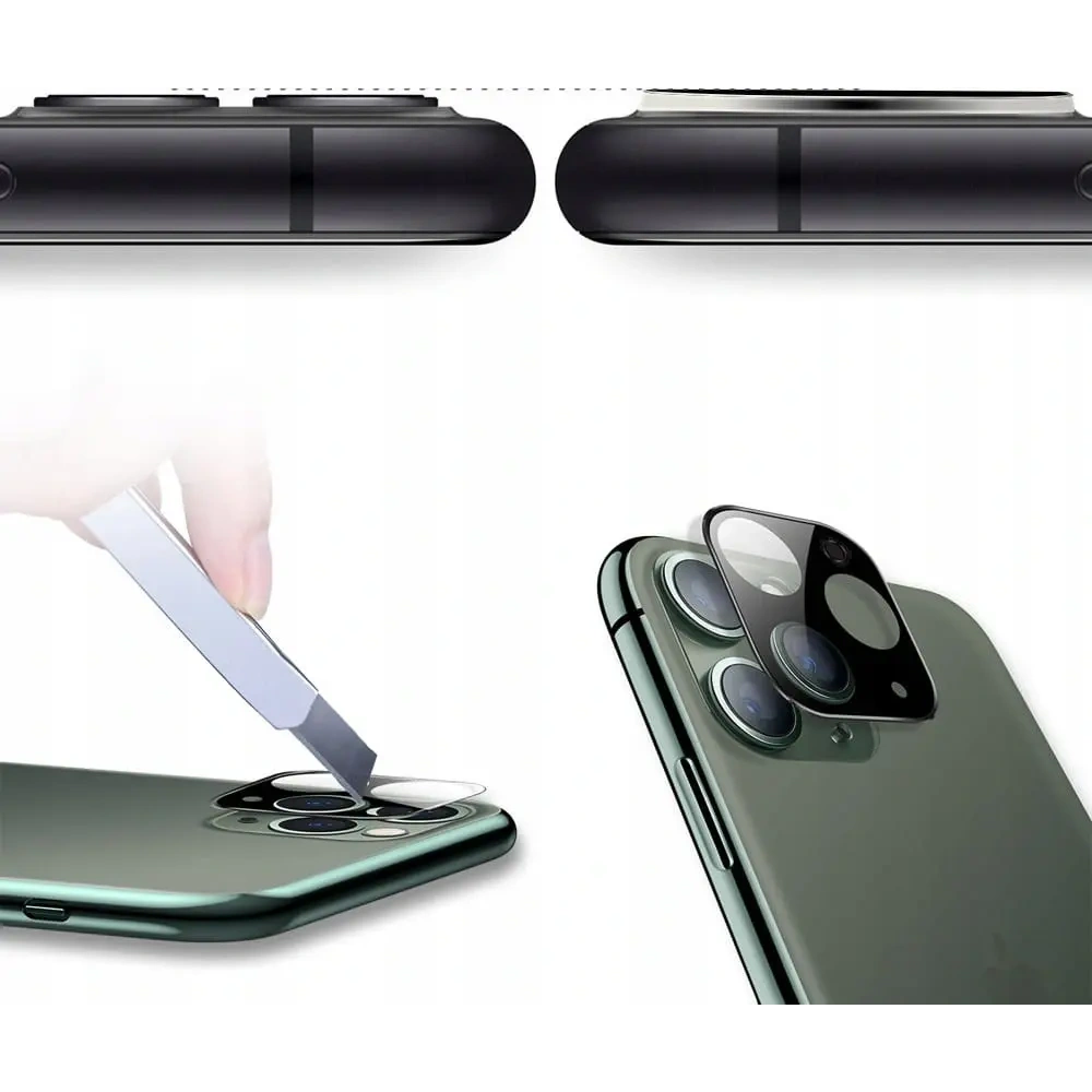 Hurtownia GSM - Bizon Glass Edge CF edzett üveg - [2 PACK] + lencsevédő Apple iPhone 11 Pro Max fekete - BIZ109 - {ean13} - Hurt