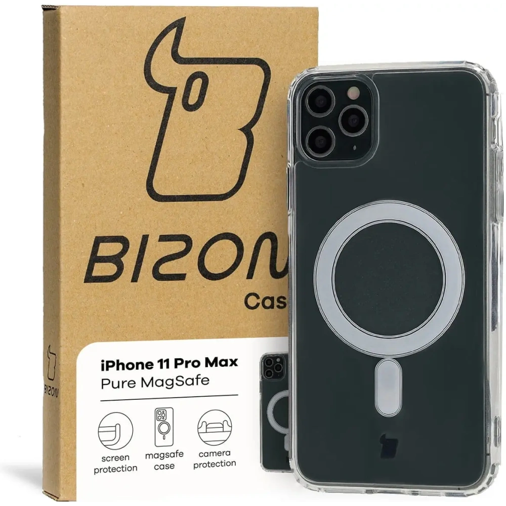 Wholesale Bizon Case Pure Magnetic Apple iPhone 11 Pro Max clear - BIZ110 - {ean13} - Hurt