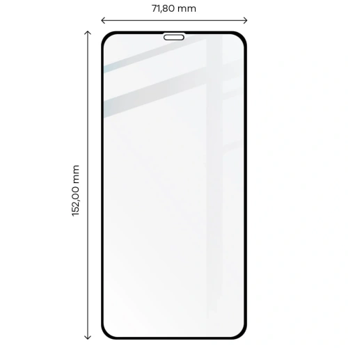 Szkło hartowane Bizon Glass Edge do Apple iPhone 11 Pro Max / Xs Max czarne