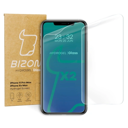Folia hydrożelowa na ekran Bizon Glass Hydrogel Apple iPhone 11 Pro Max / Xs Max [2 PACK]