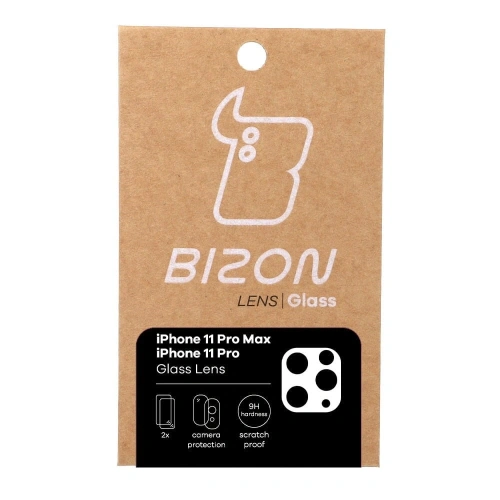 Szkło na aparat Bizon Glass Lens do Apple iPhone 11 Pro Max / 11 Pro [2 PACK]